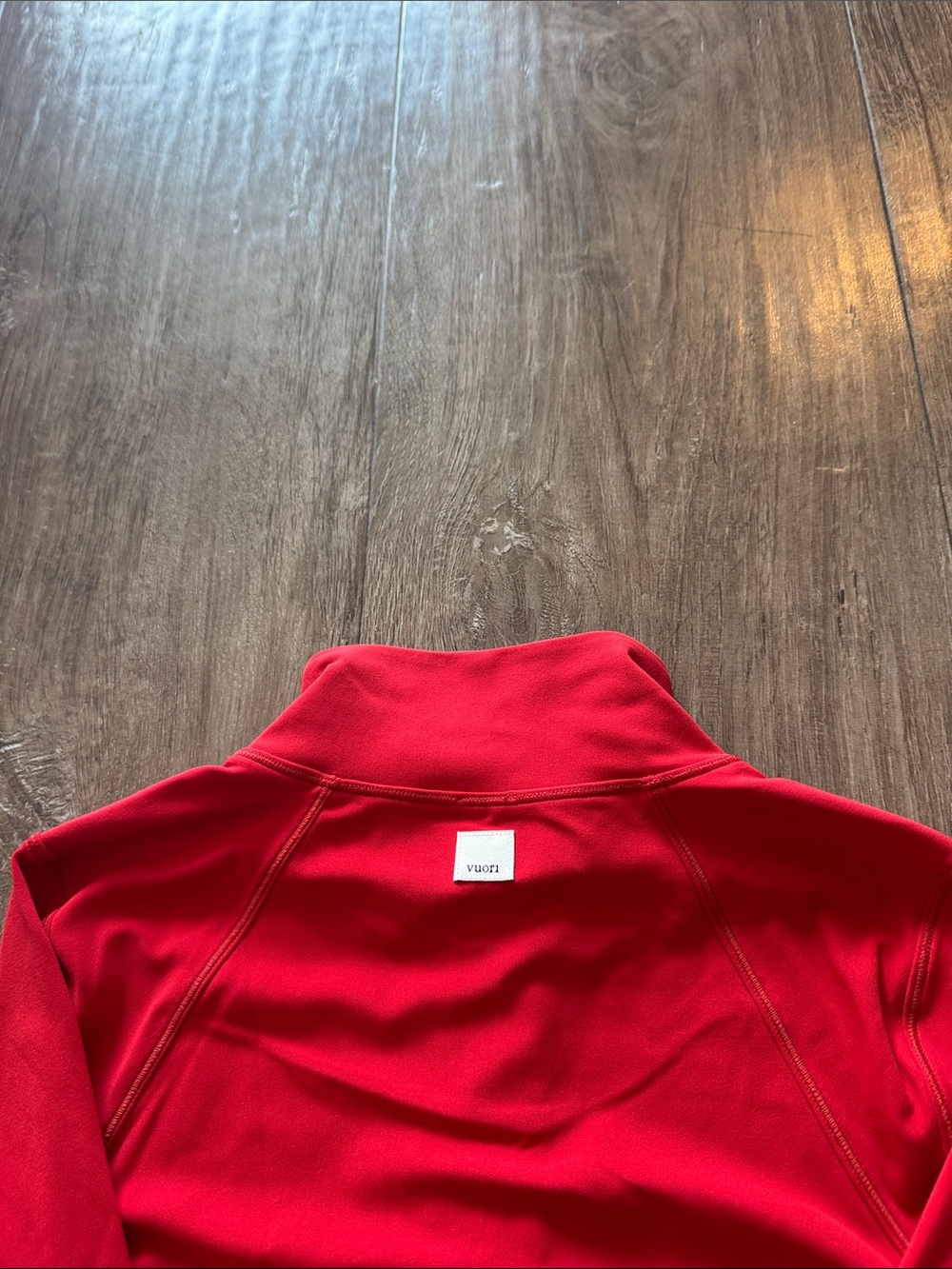 VUORI AllTheFeels Cherry Red Set Legging + Full Zip Jacket Size Small NWT - Picture 6 of 10